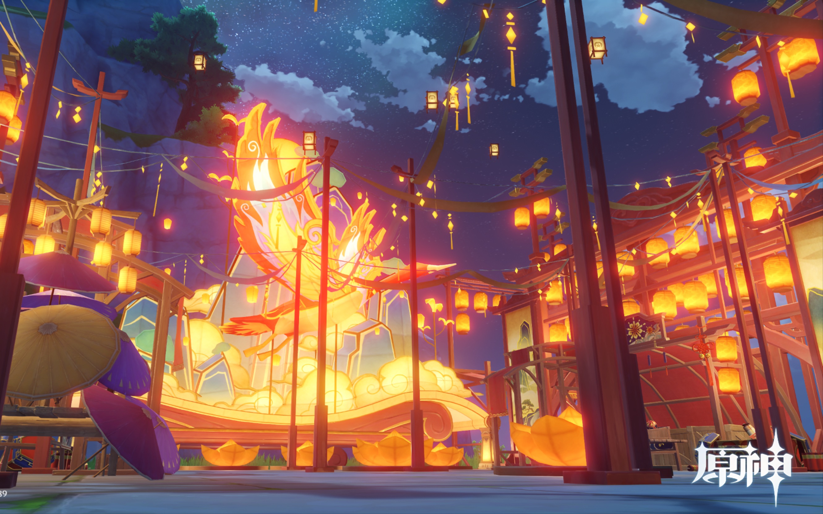 【原神尘歌壶】翠黛峰捉夏峰,璃月风格灯展?晚上比较好看