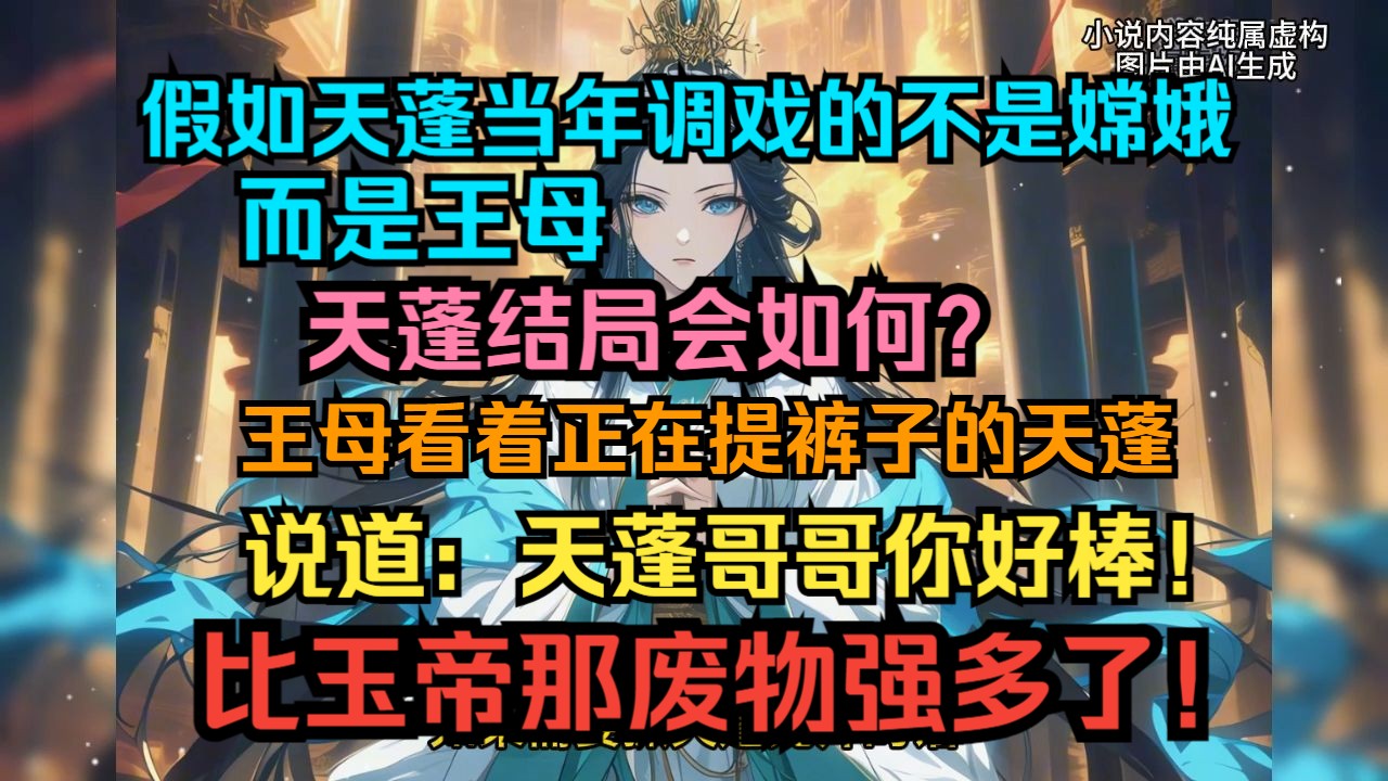 如果天蓬元帅当年调戏的不是嫦娥而是王母,天蓬的结局会如何?王母看着正在提裤子的天蓬,说到:天蓬哥哥你好棒!比玉帝那废物强多了!哔哩哔哩...