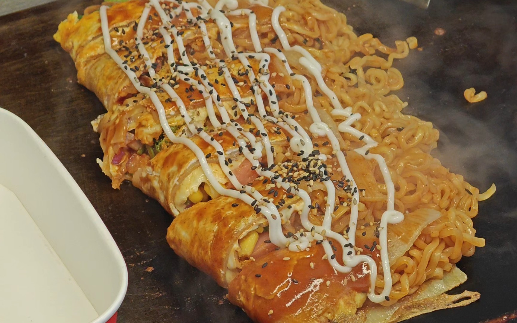 【4k】芝士火鸡面烤冷面