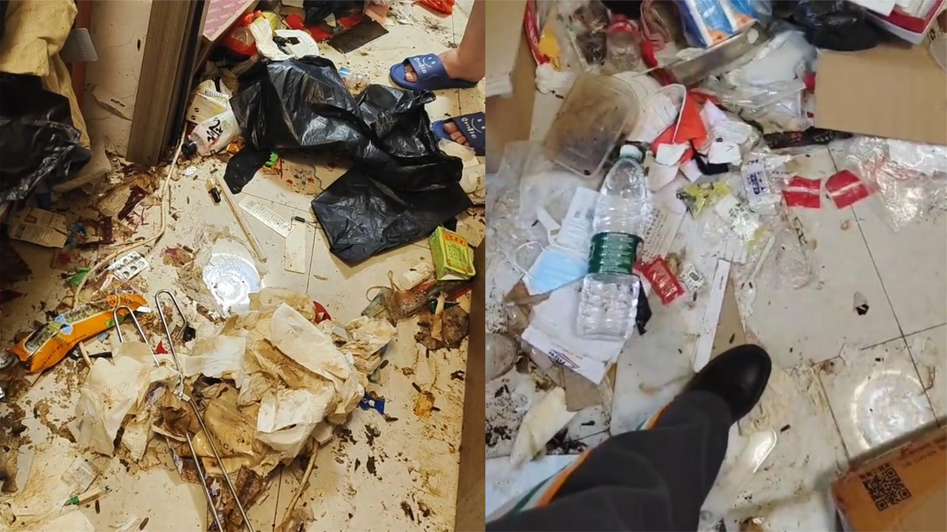 女孩租精装房2年住成垃圾场:每天扫出七八个蟑螂,房间散发异味