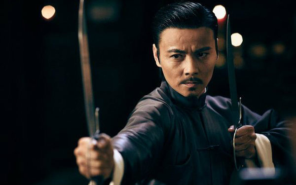 张晋《叶问3》拍摄时打桩流出