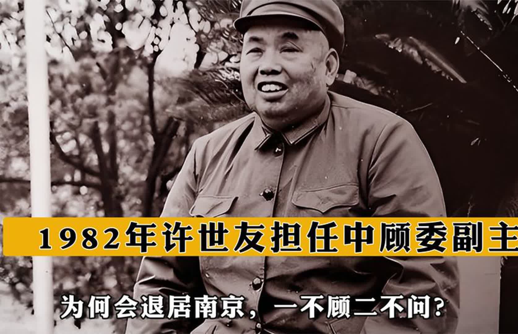 1982年许世友担任中顾委副主任,为何会退居南京,一不顾二不问?哔哩哔哩bilibili