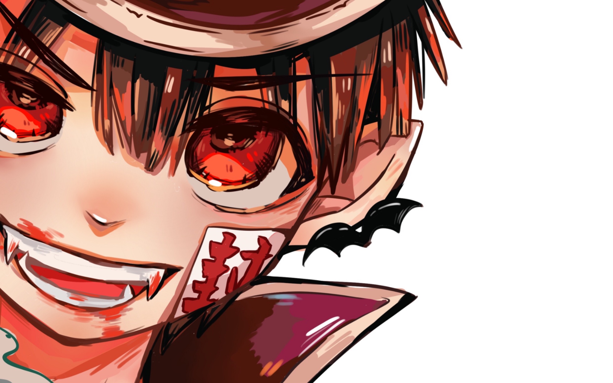 地缚少年花子君绘画在进来让我吸点血procreate花子吸血鬼设