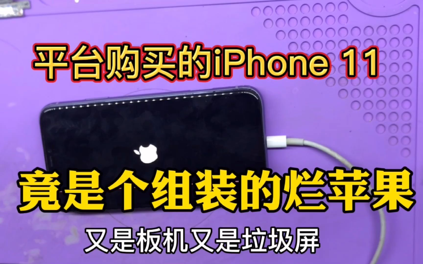 小伙花3000多在咸鱼捡漏的iPhone 11、拆机检修后要翻斗车了哔哩哔哩bilibili