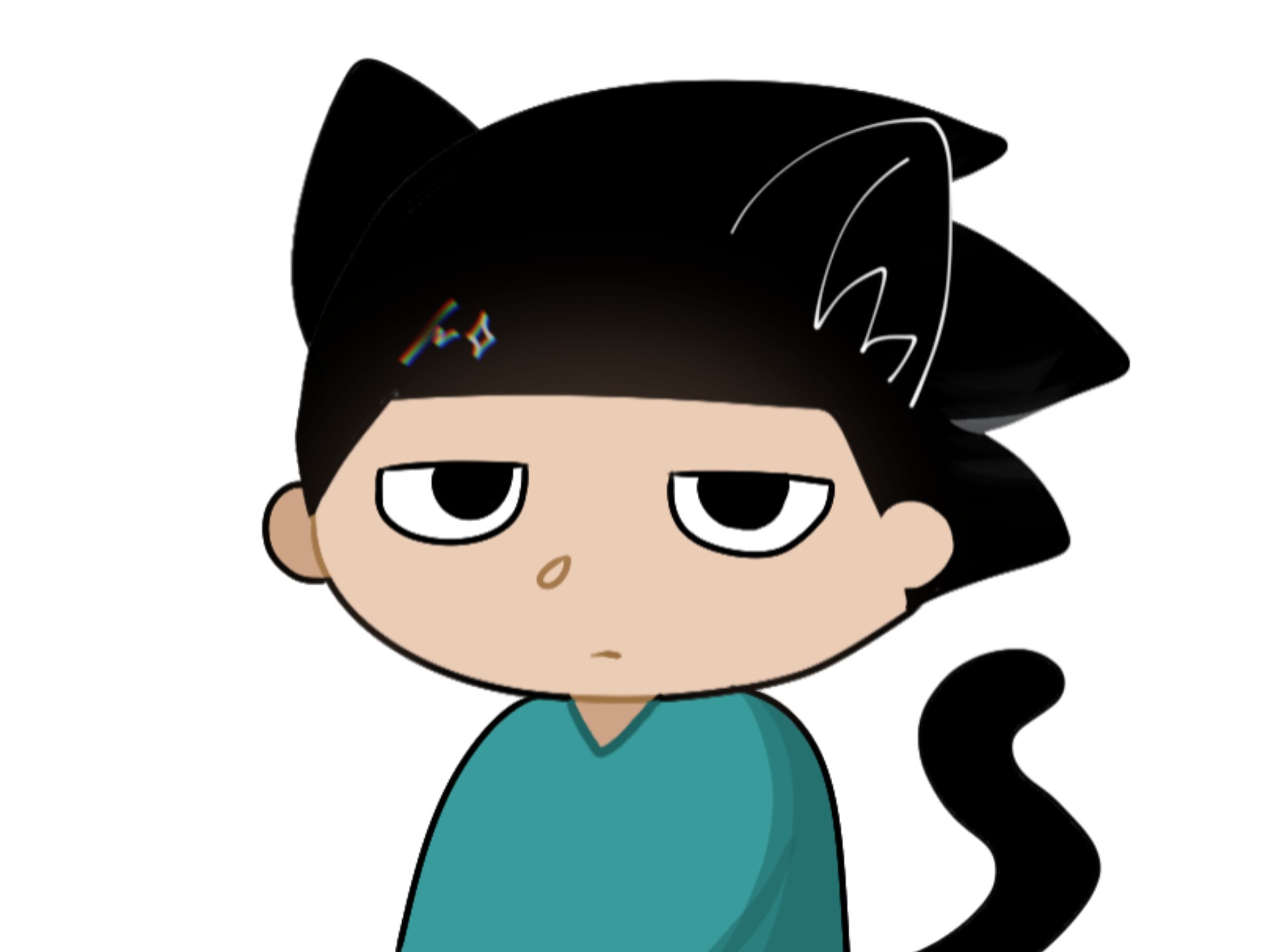 一只会炸毛的小猫