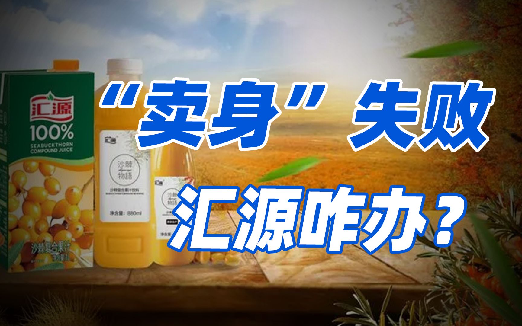 从落魄小厂做成全国第一,“卖身”不成又跌落神坛,汇源因何大起又大落?哔哩哔哩bilibili