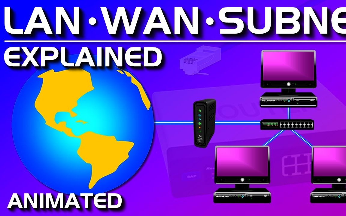 【搬运】什么是局域网,广域网和子网?LAN,WAN,SUBNET  EXPLAINED哔哩哔哩bilibili