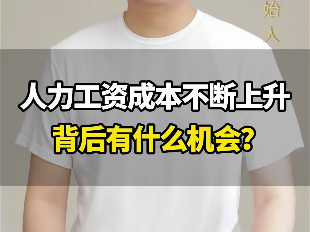 中国人力工资成本不断上升,但凡涉及到标准化服务的企业,背后都有一个大机会!#商业思维#认知#刘海峰哔哩哔哩bilibili