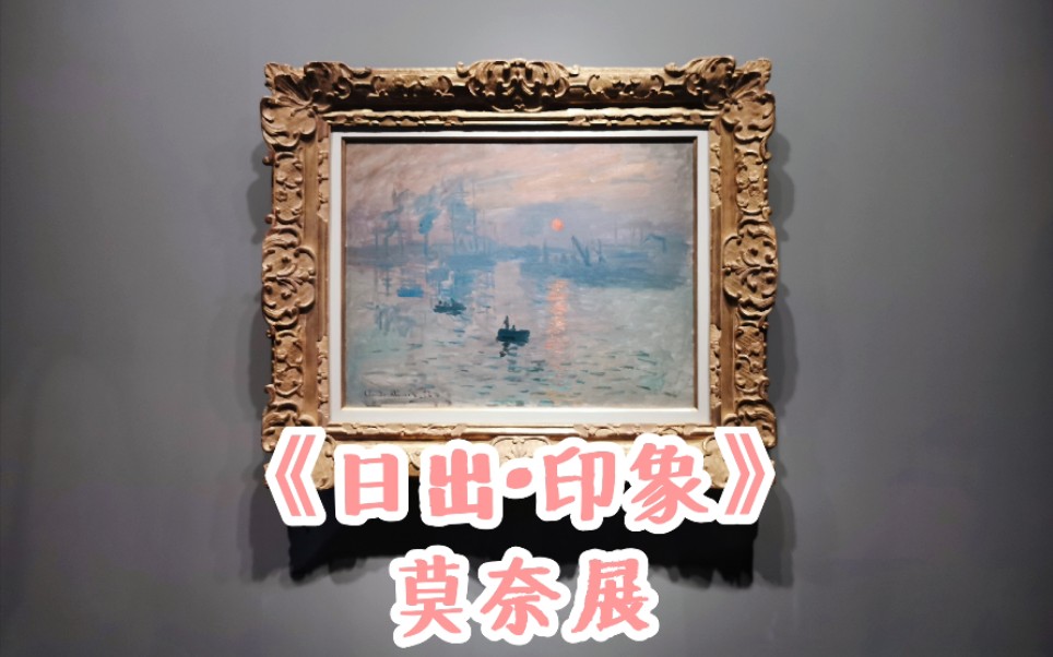 ajasvlog和我一起逛画展吧2020上海日出光明莫奈日出印象特展莫奈真迹