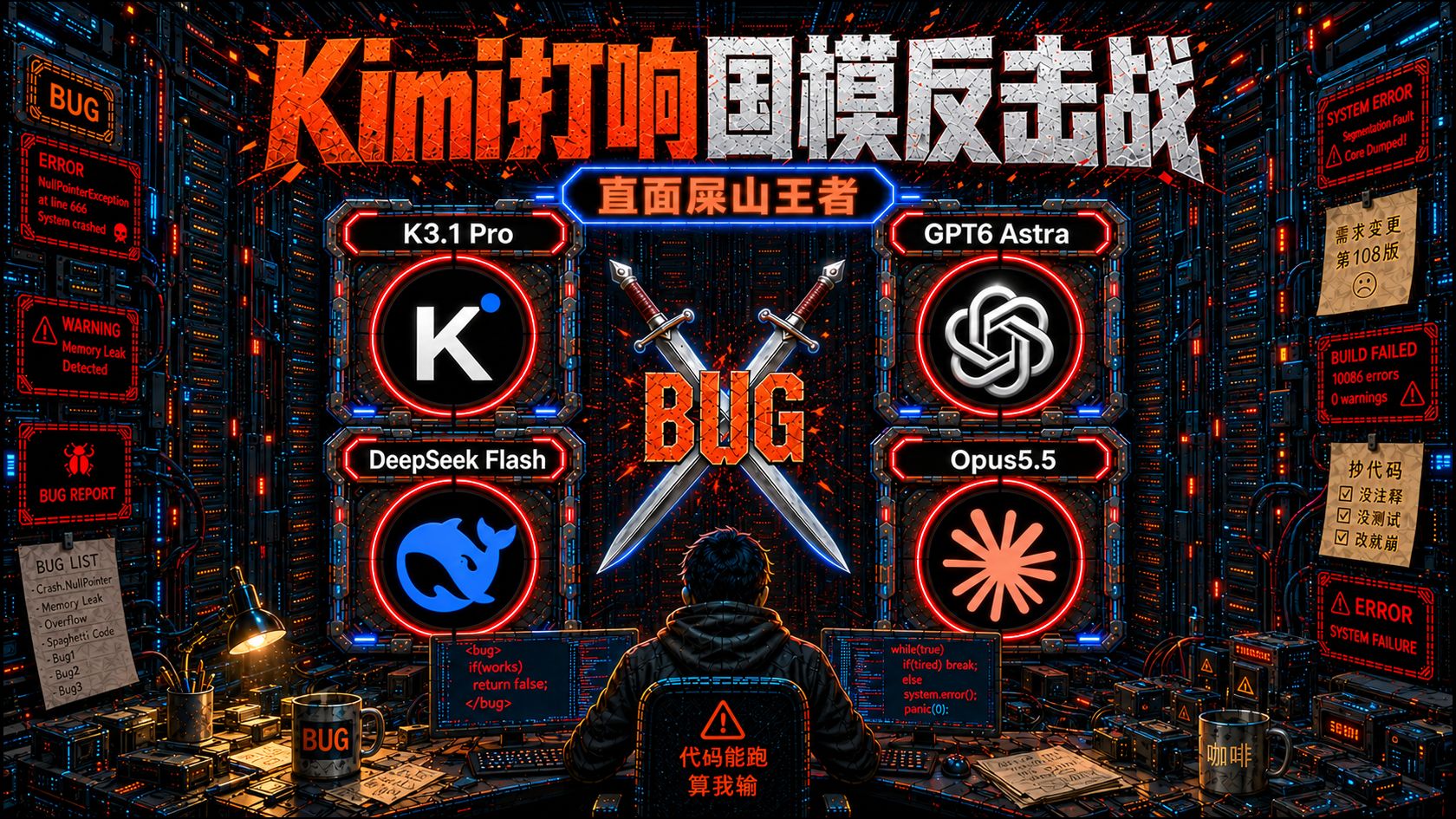 用王者BUG祭旗，Kimi K3.1打响国模反击第一枪｜屎山论剑