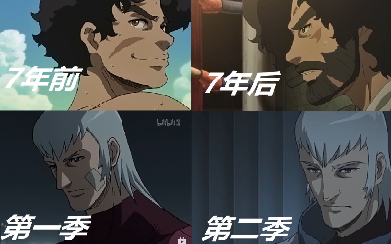 [图]Megalobox装甲重拳两季人物形象对比