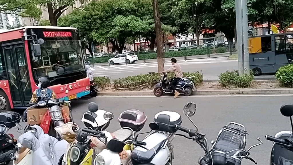 泉州公交k307路 开往:温陵路公交首末站 车号:闽cyc485