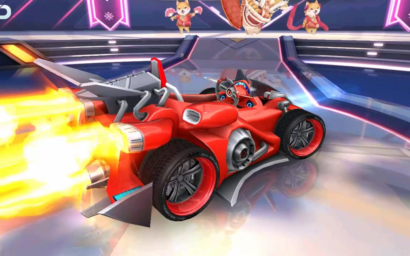 qq飞车手游 隐藏a车帝王实测 5个火焰喷射挺好