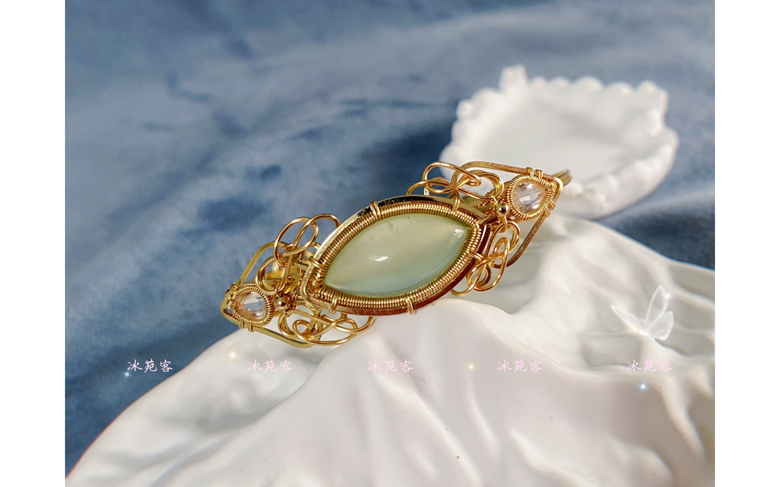 葡萄石绕线手镯「秘境」by冰苑客 peri原创