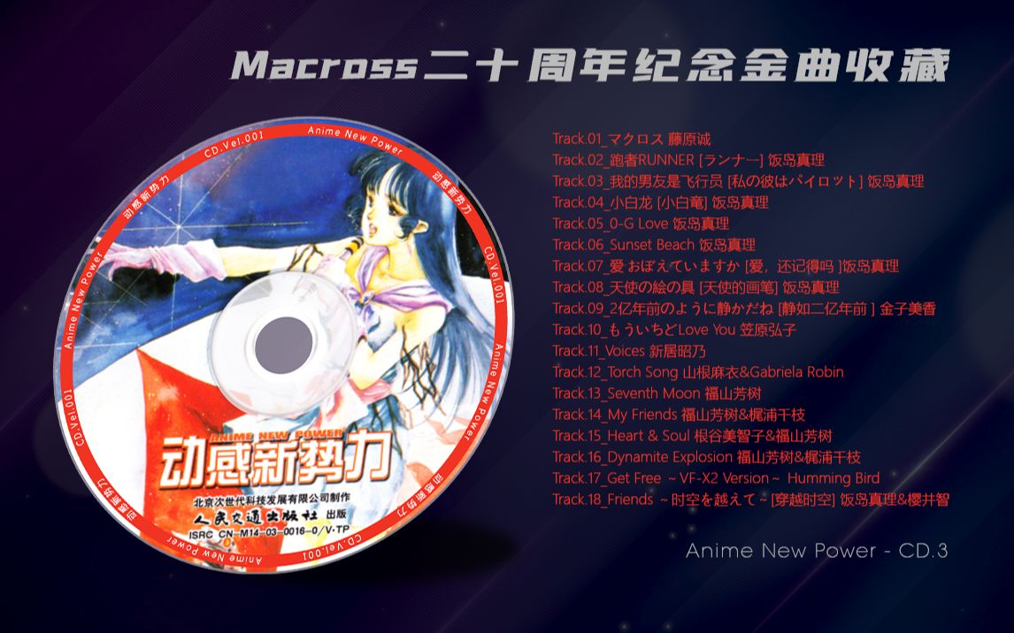 [图]Anime New Power No.3 - CD「Macross二十周年纪念金曲收藏」