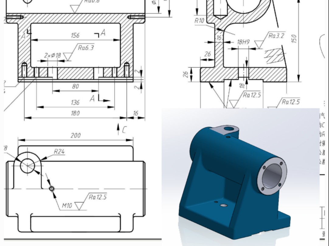 Solidworks 沉浸式每日一练王静图集 LJT 0611尾架体持续更新中哔哩哔哩bilibili