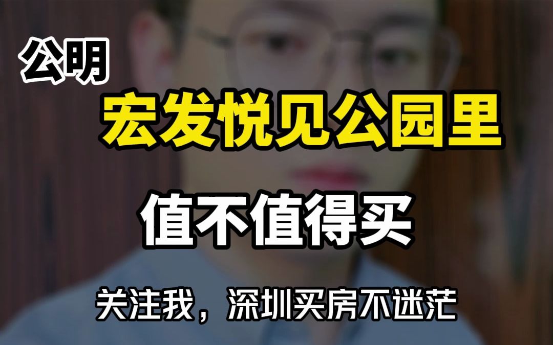 宏发悦见公园里值得入手吗? 宏发悦见公园里评测,户型哔哩哔哩bilibili