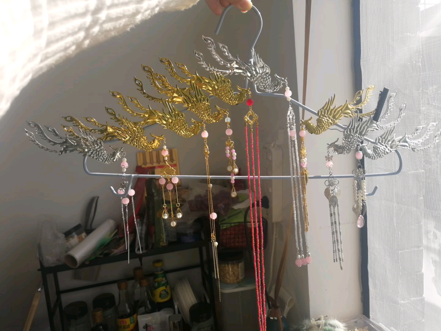 簪娘古风手工普通材料成品发簪对钗软璎珞水貂毛球发饰