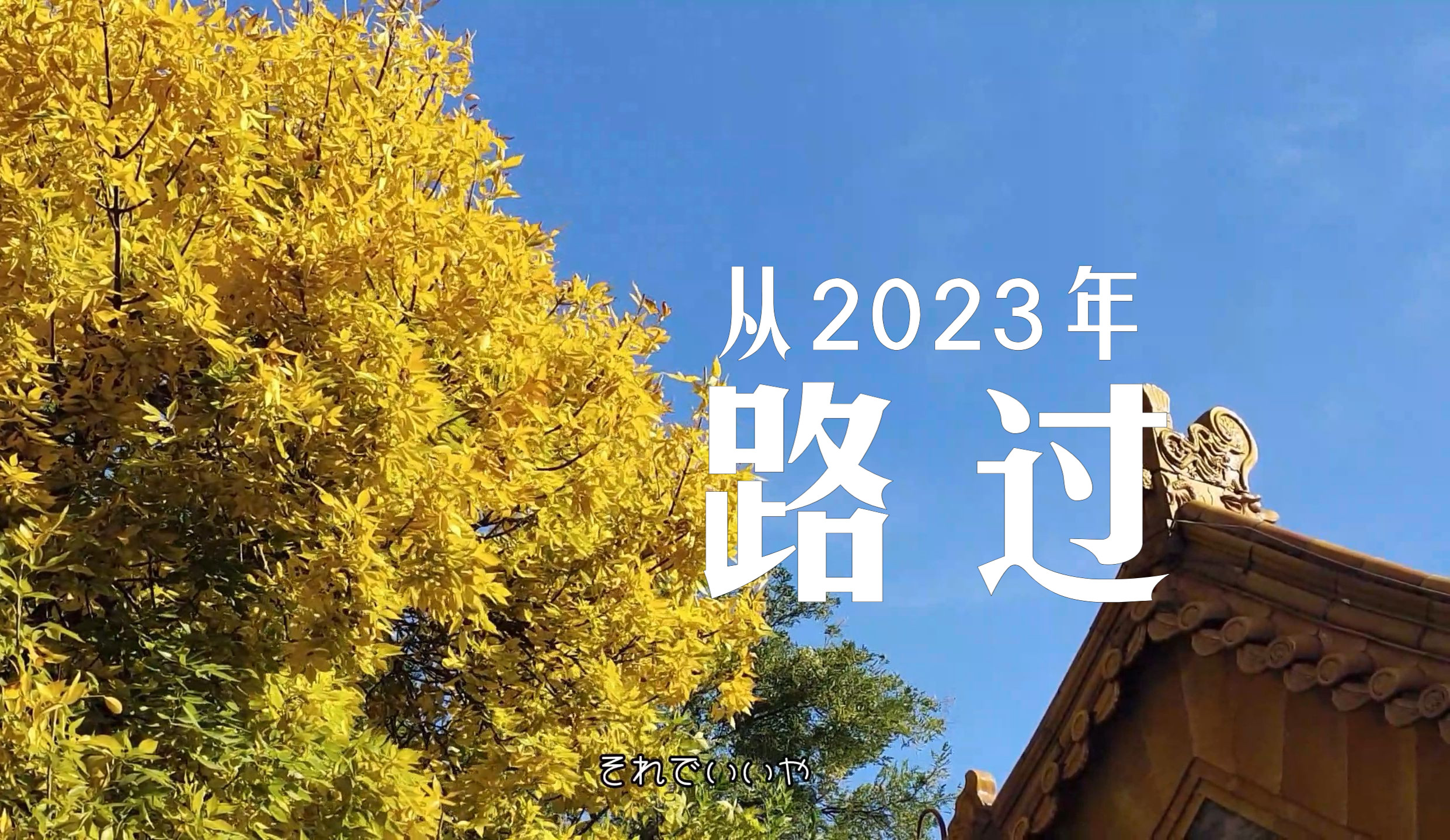 [图]| VLOG | 从2023路过 | 新的一年，我们仍在路上。