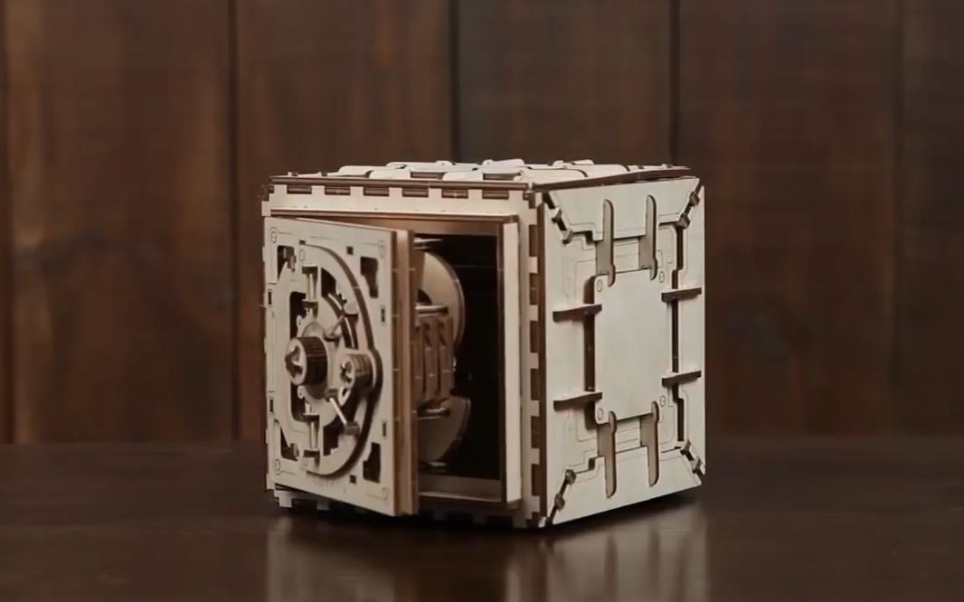 ugears密码箱拼装模型拼装视频教程