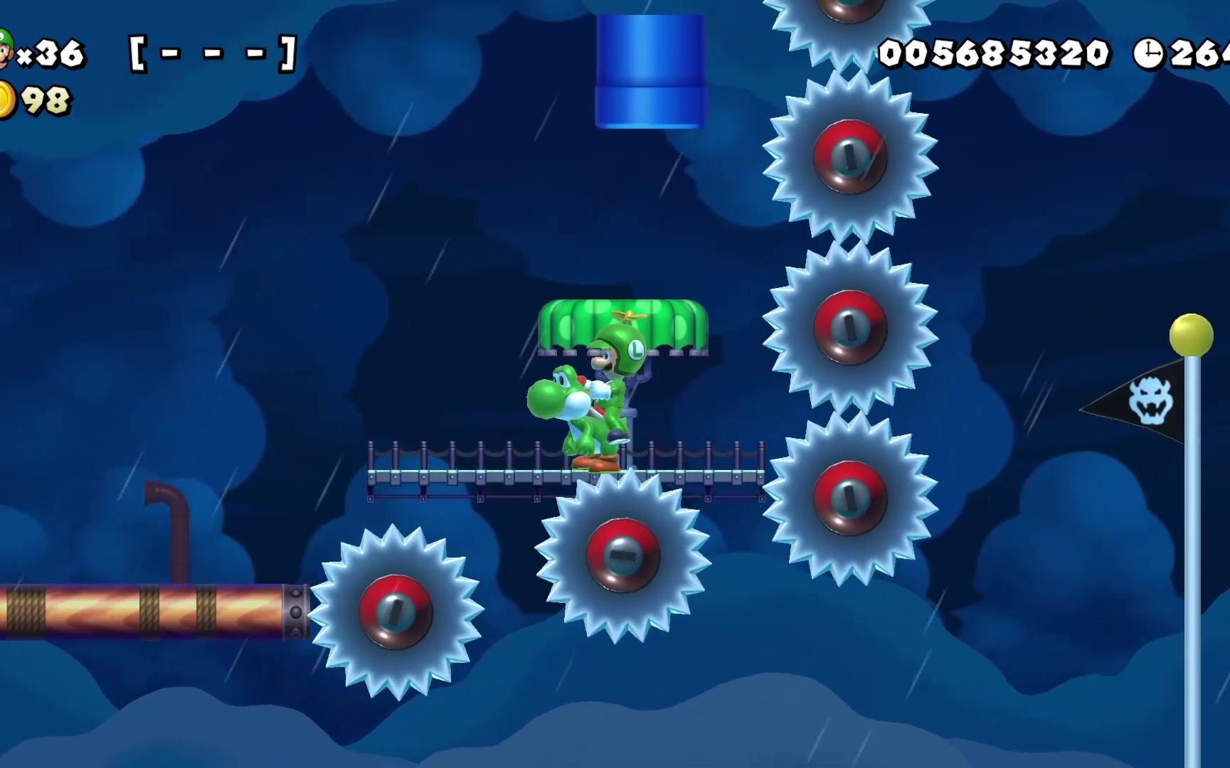 超级马里奥制造679骑上耀西躲避跟踪导弹意想不到的通关