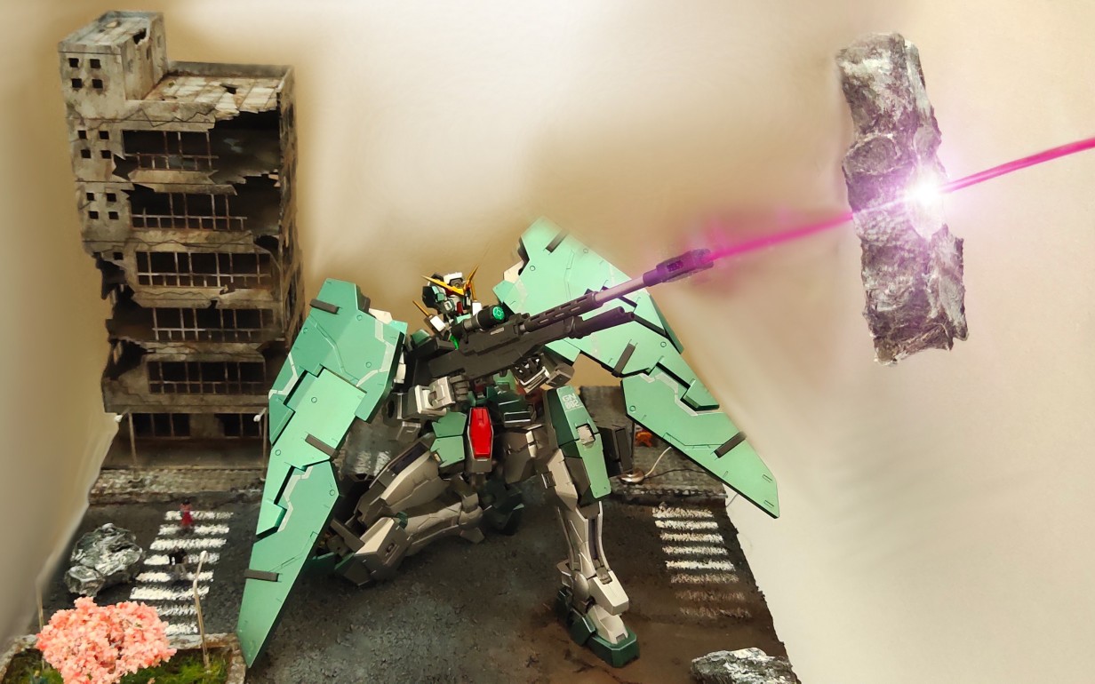 高达mg力天使喷涂场景,有简易教程