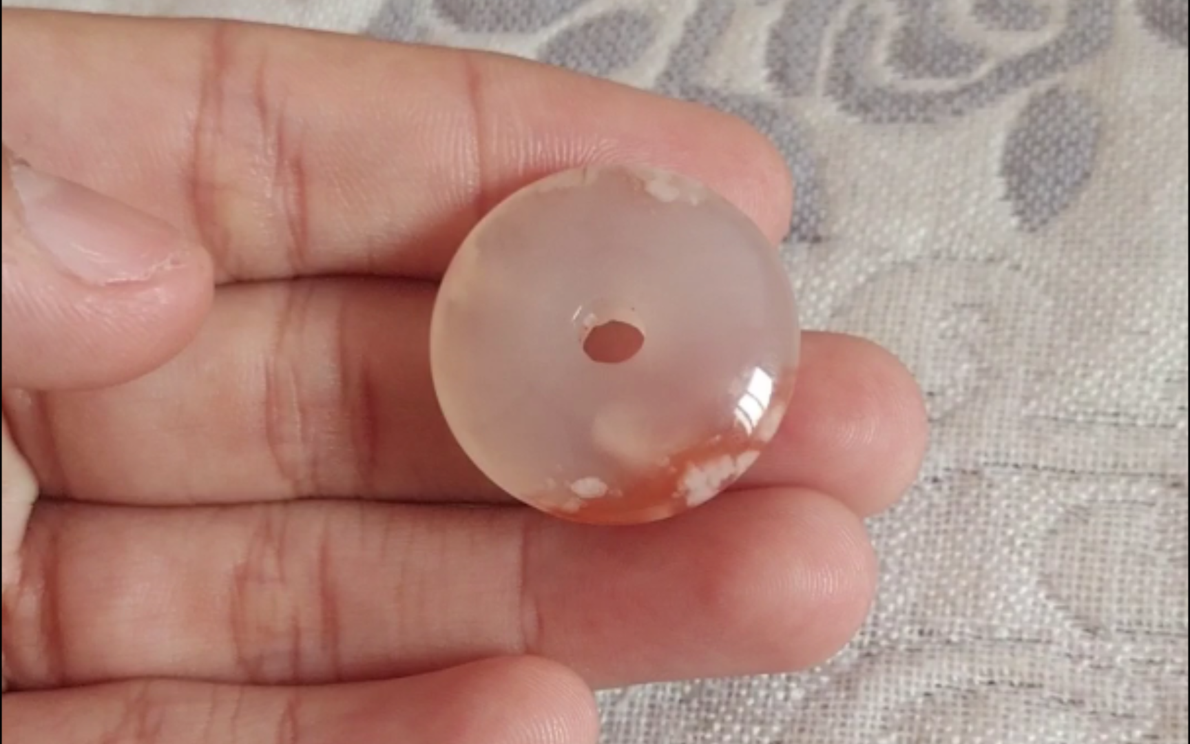 樱花玛瑙,平安扣,8号