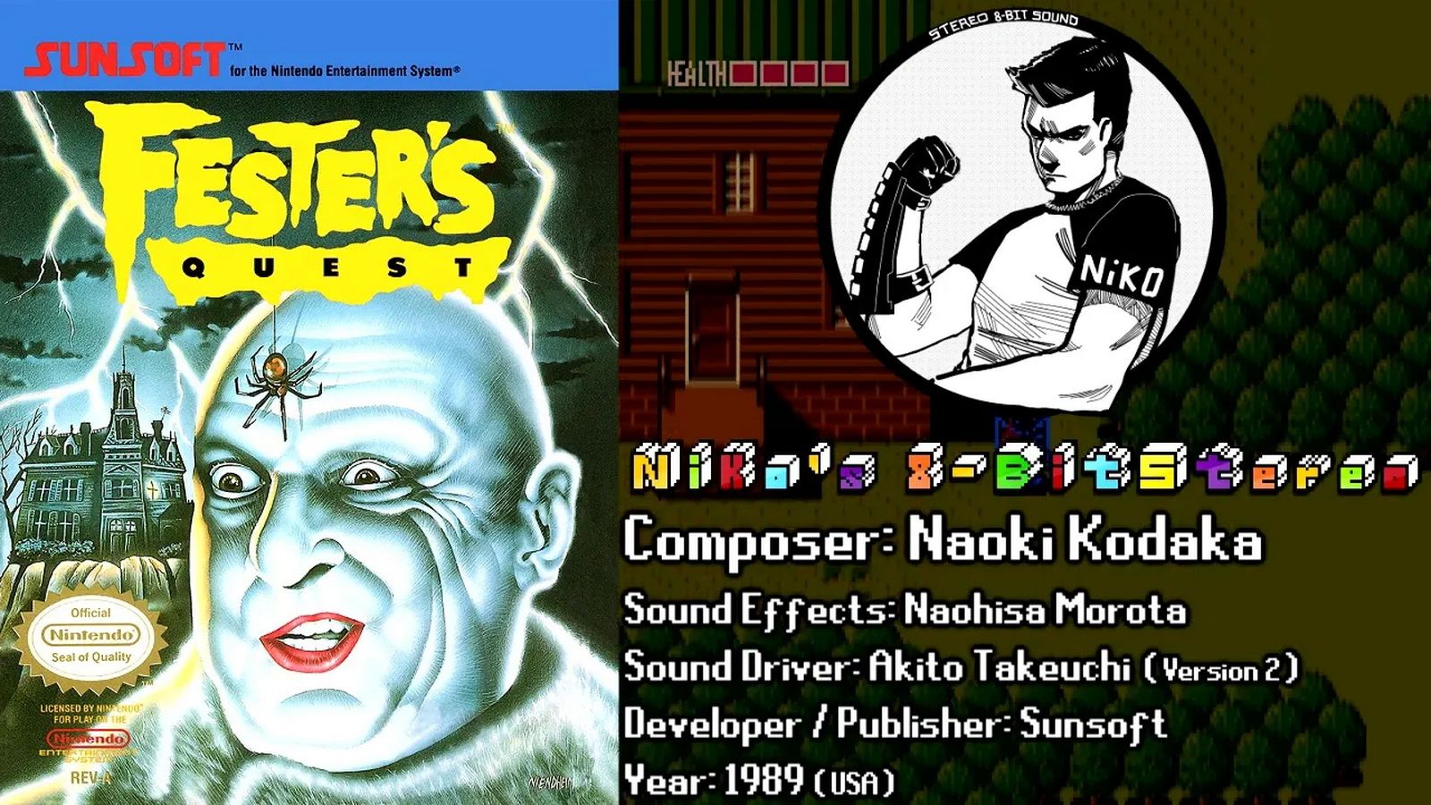 [Niko074] Fester's Quest (NES) 福斯特的冒险 OST 立体声版哔哩哔哩bilibili