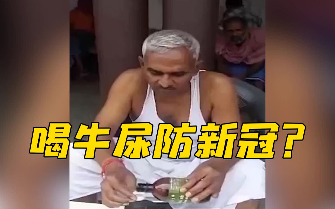 喝牛尿防新冠印度议员亲自示范最好早上空腹喝