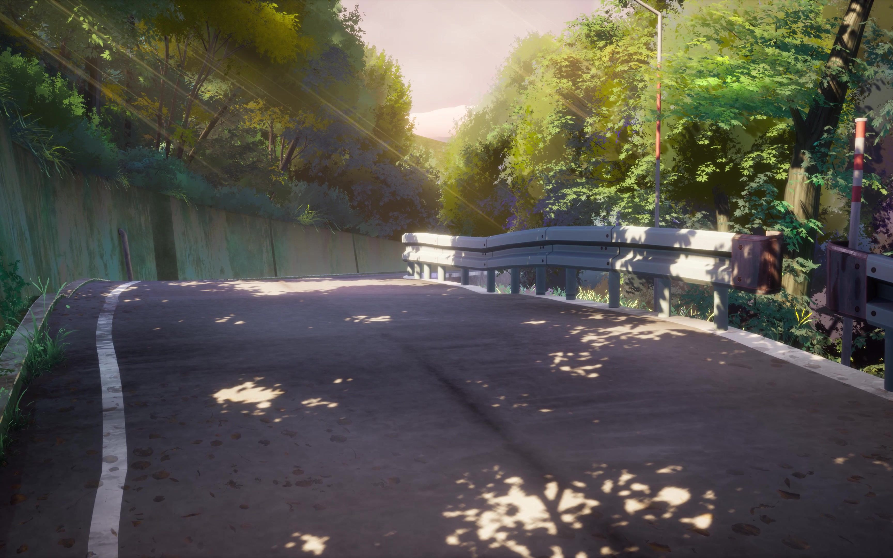 【UE4新海诚风格化】《你的名字》放学山路场景哔哩哔哩bilibili