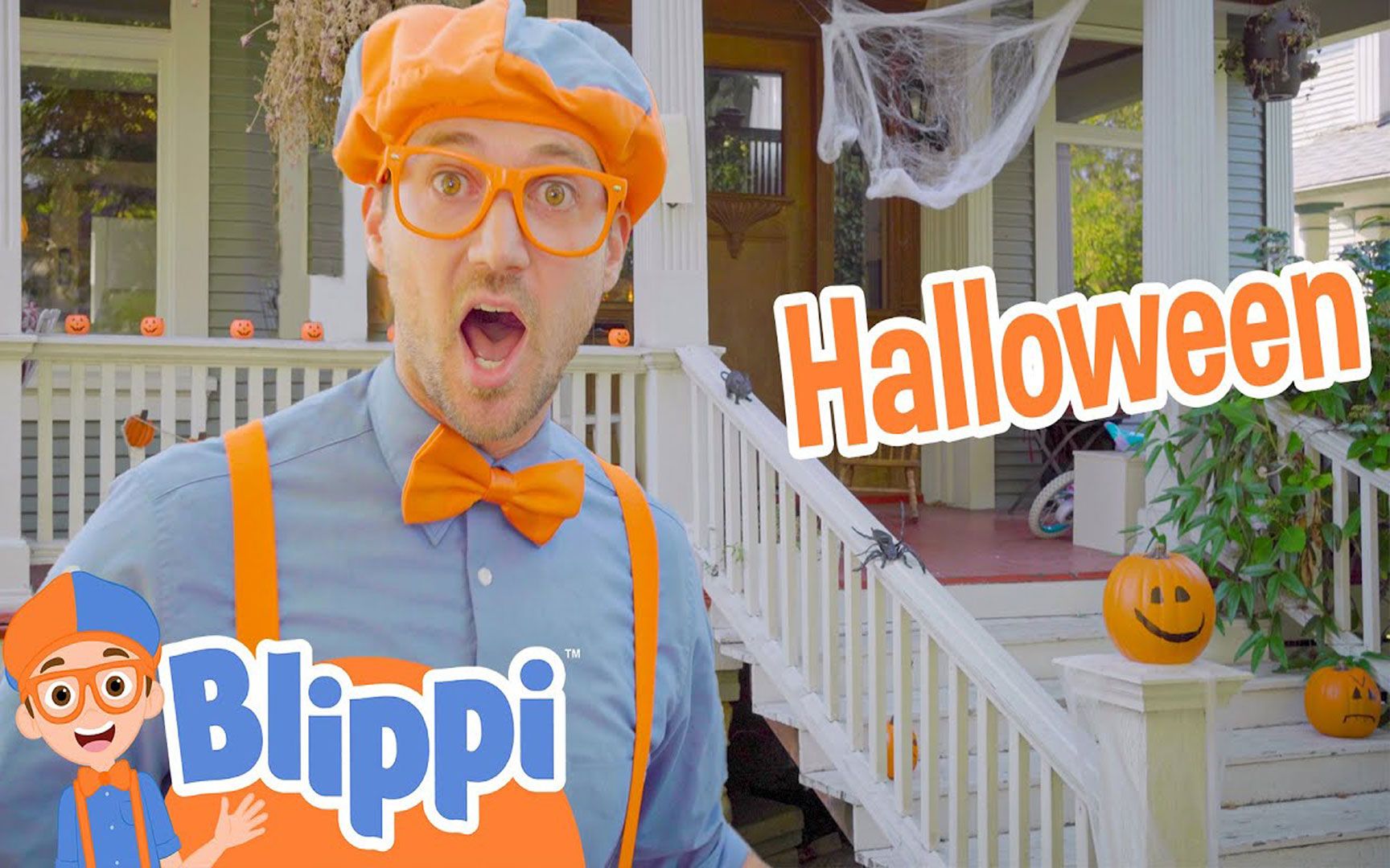 [图]与Blippi过万圣节丨Blippi Decorates a House For Halloween - Spooky Halloween House