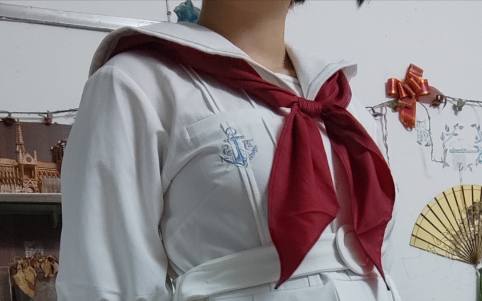 【jk制服】金鱼结领巾教程 之前一直有人说我领巾打得漂亮,我流是不用