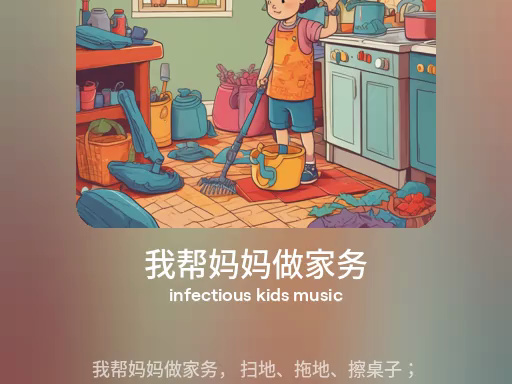 我帮妈妈做家务(儿歌版)