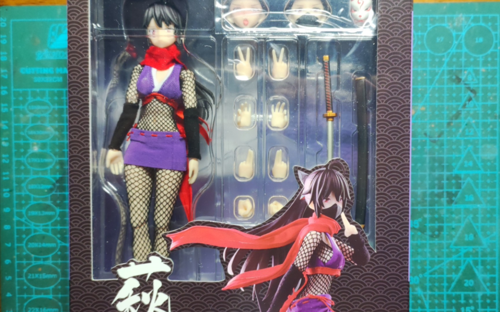 【模型手办测评】神猫跳动 1/12 女忍者 萩 可动手办模型