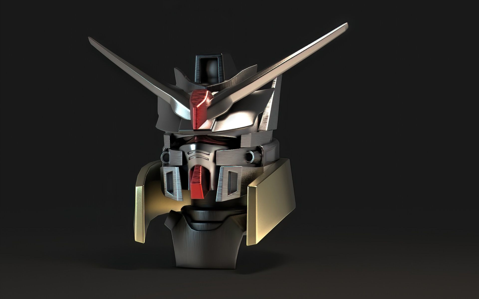 3dmax次时代硬表面建模——高达头部模型制作全流程讲解