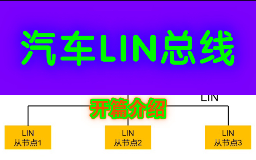 汽车LIN总线技术,面试常被问!哔哩哔哩bilibili