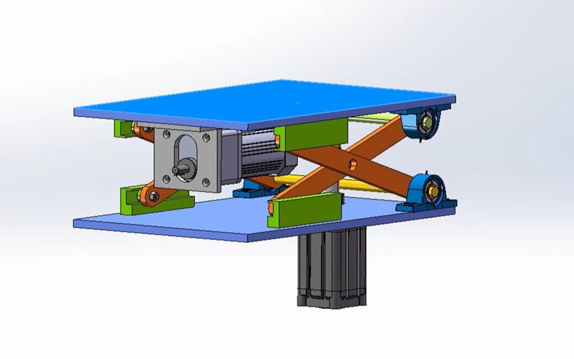 气缸顶升剪叉机构,核心是思路!