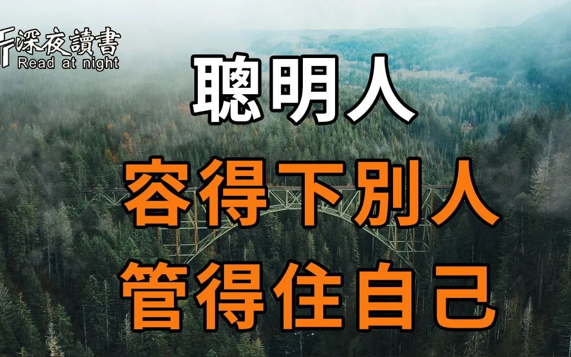 水低成海,人低为王!真正的聪明人,往往容得下别人风光,也管得住自己嚣张【深夜读书】哔哩哔哩bilibili