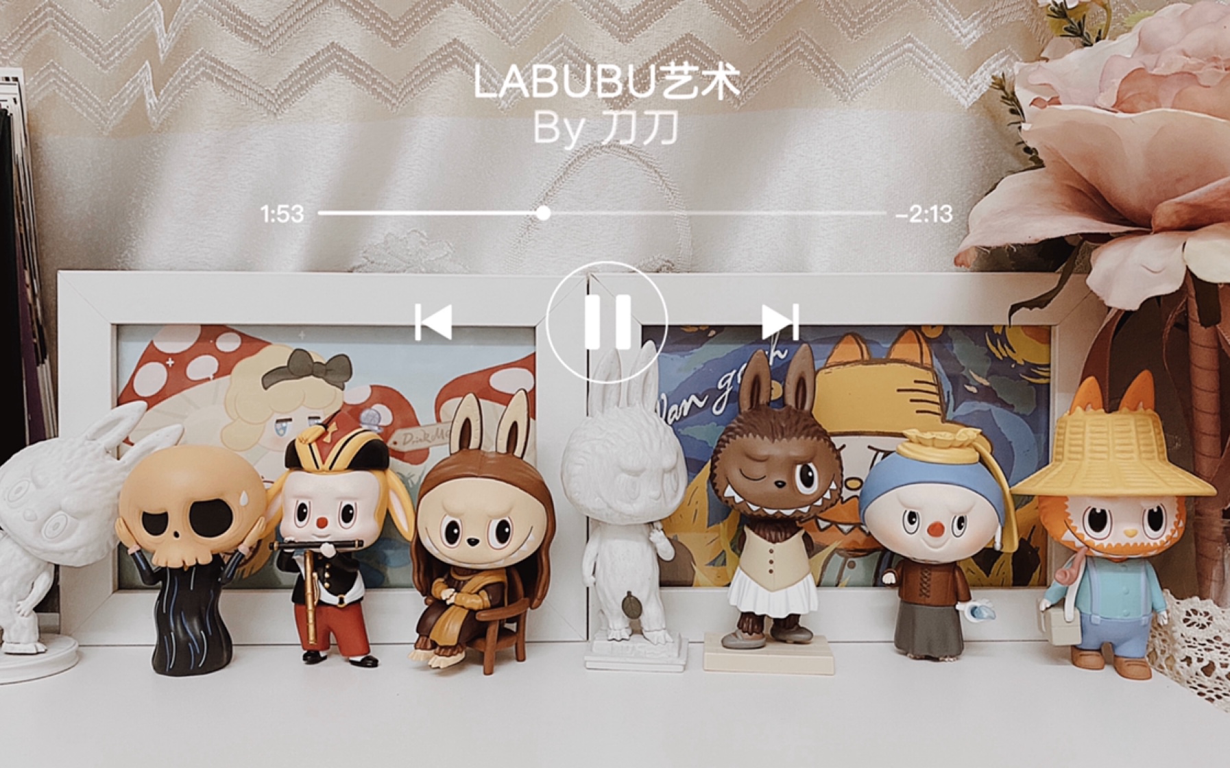 泡泡玛特labubu艺术精灵系列盲盒