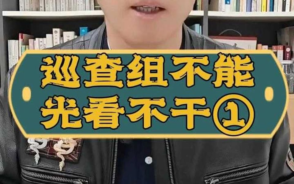 巡查组不能光看不干①哔哩哔哩bilibili