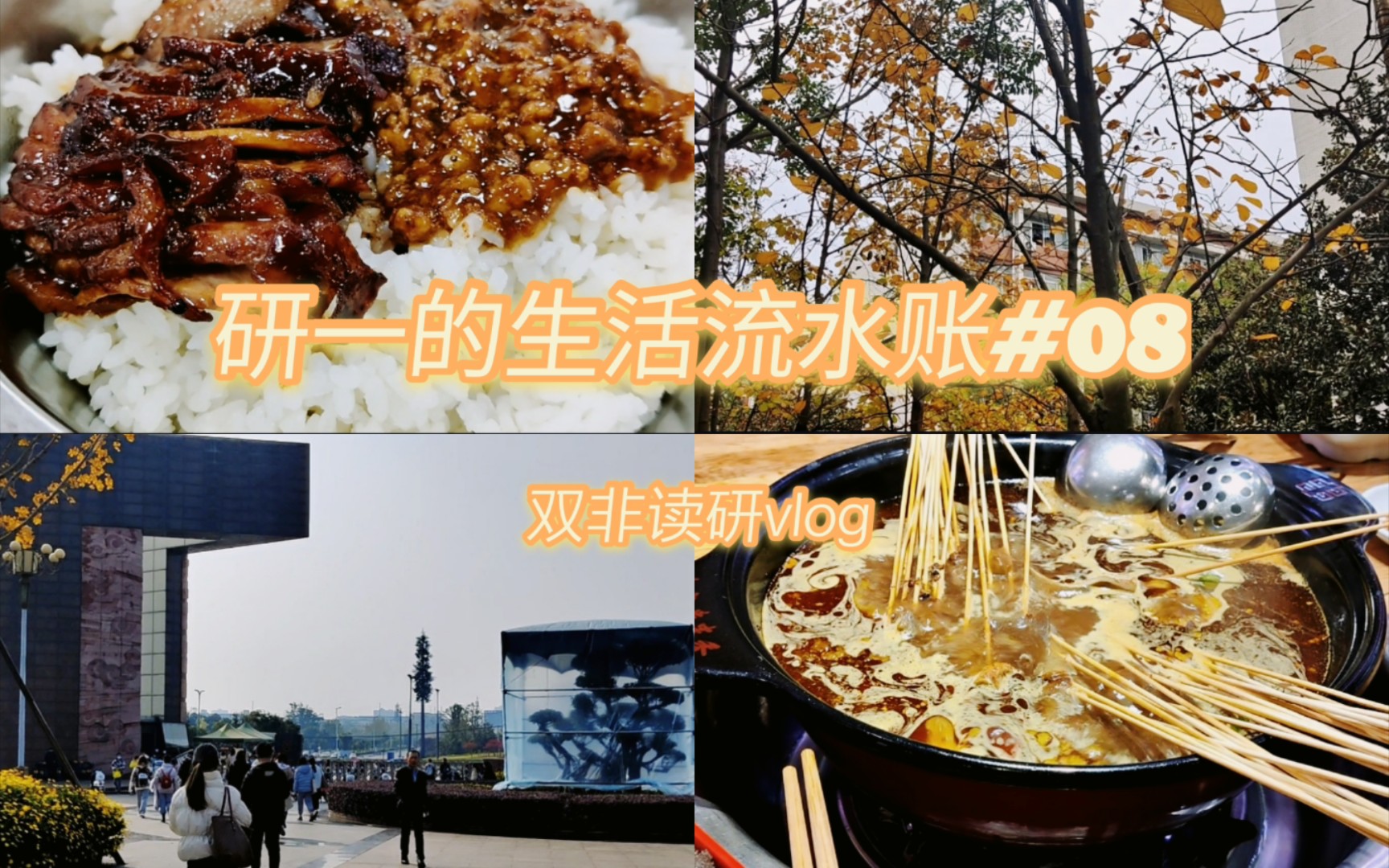 【VLOG】研一的生活流水账#08|解封的快乐日子|11.2211.28|干饭人的生活|螺蛳粉|鸡公煲|抄手|椰蓉包|串串|宽菜|干锅哔哩哔哩bilibili