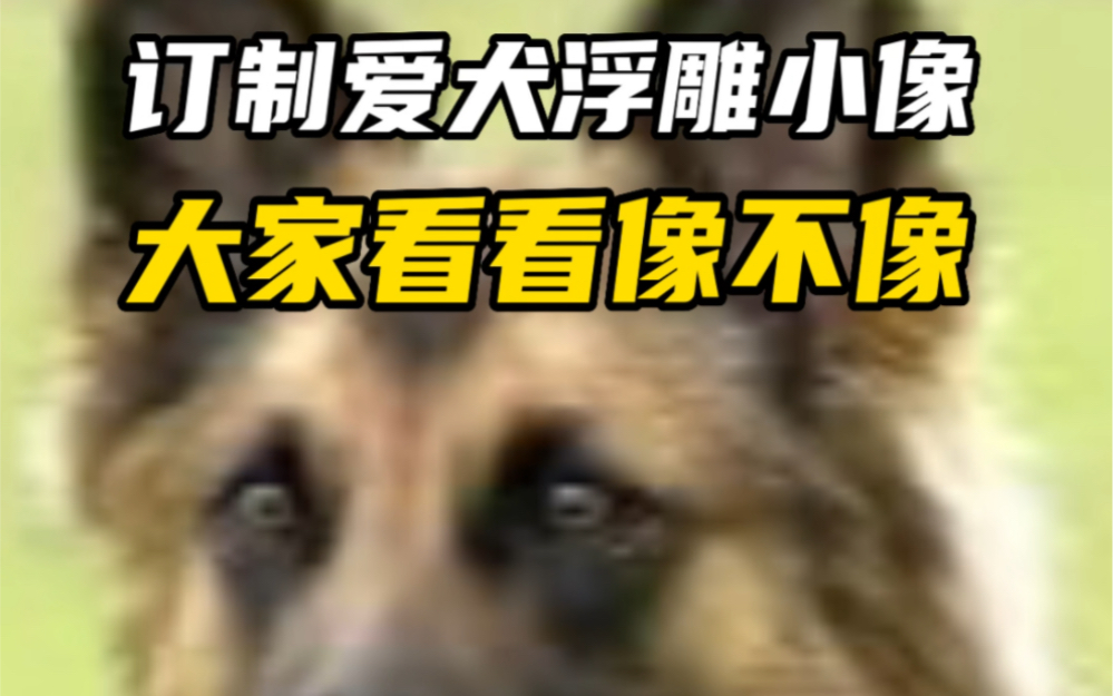 爱犬浮雕小像錾刻,大家来看像不像哔哩哔哩bilibili