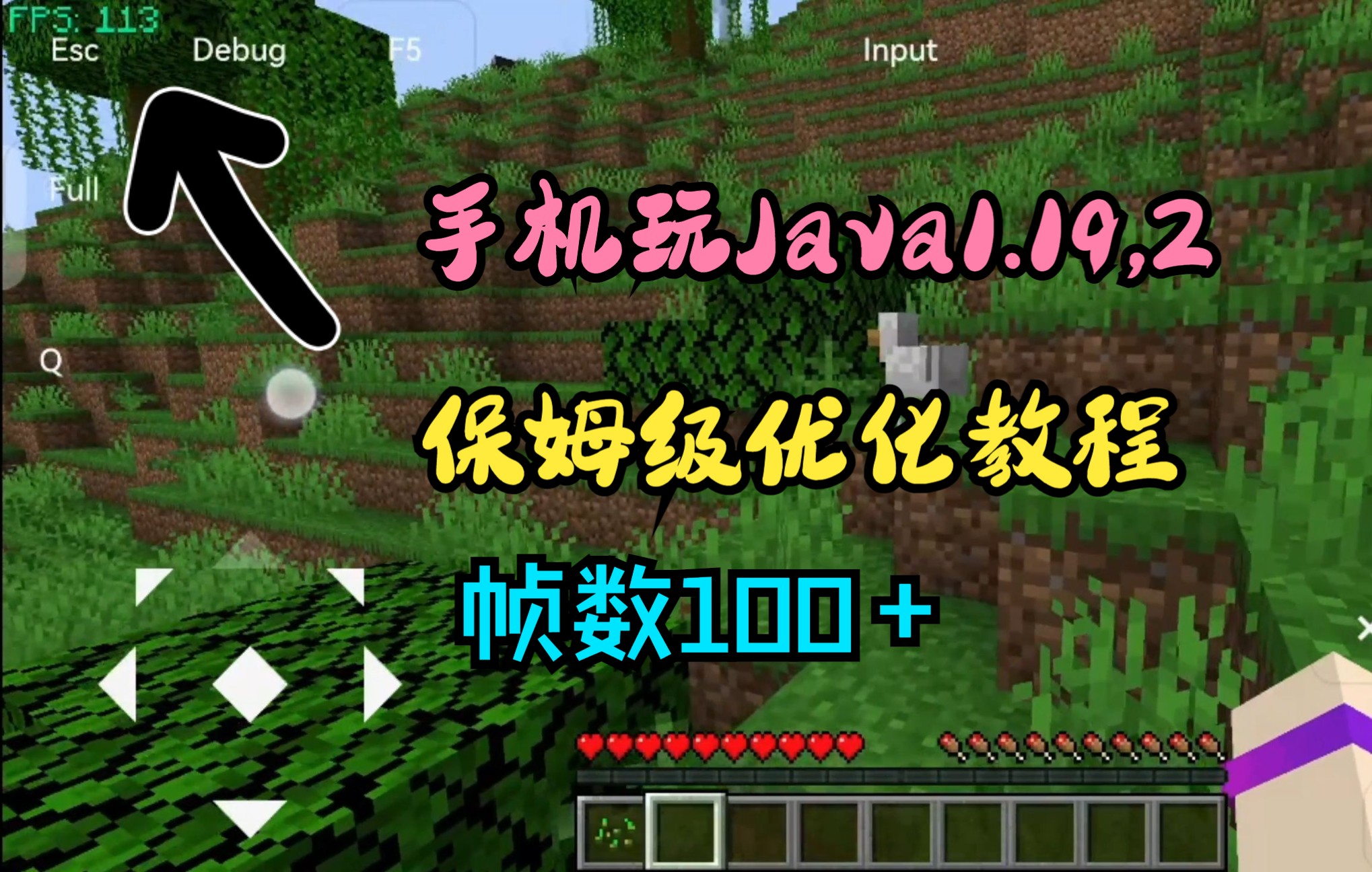 [图]我的世界手机玩java版极致优化，帧数飙升80帧