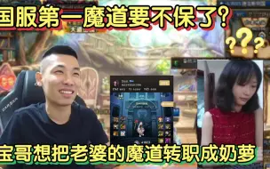 Download Video: 国服第一魔道要不保了？宝哥想把老婆的魔道转职成奶萝并增幅15