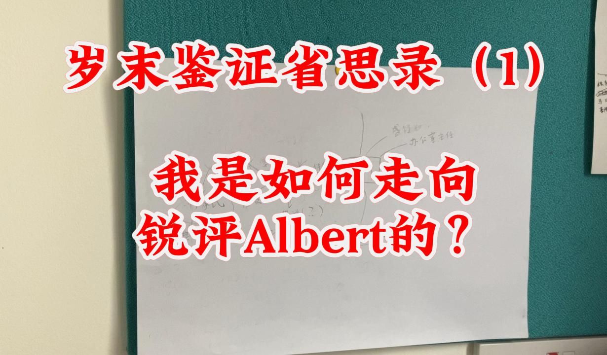 [图]年末鉴证省思录（1）：我是如何走向锐评Albert的？