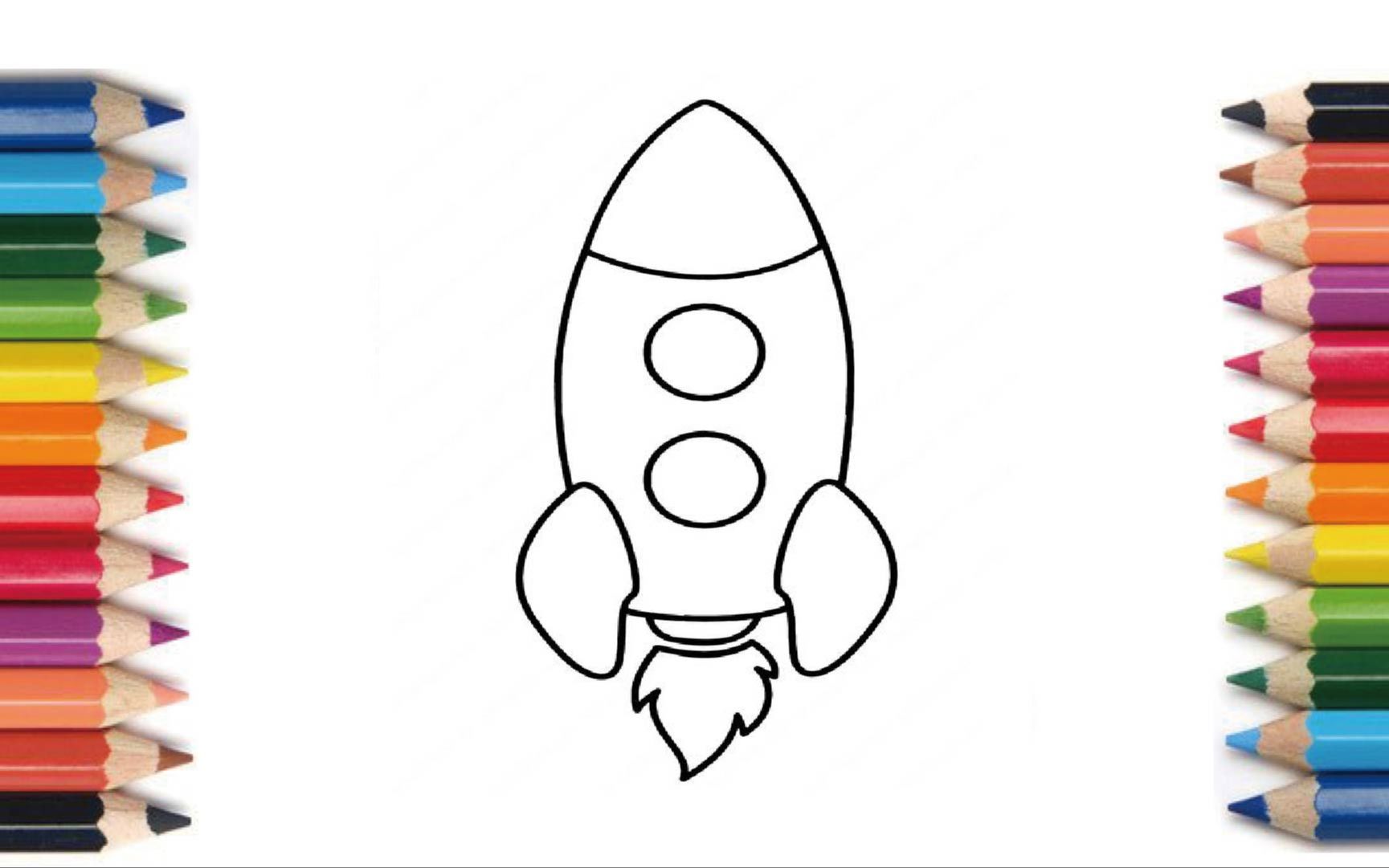 Coloring The Rocket/涂り絵 ロケット /涂色画火箭 #015哔哩哔哩bilibili