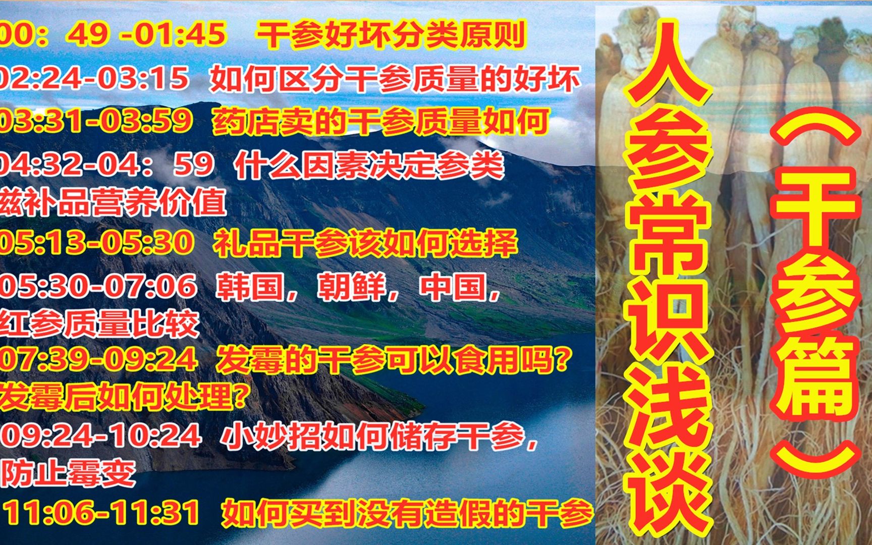 人参(干参篇)如何挑选干参? 小妙招如何储存干参防止霉变!韩国,朝鲜,中国,红参质量比较!哔哩哔哩bilibili