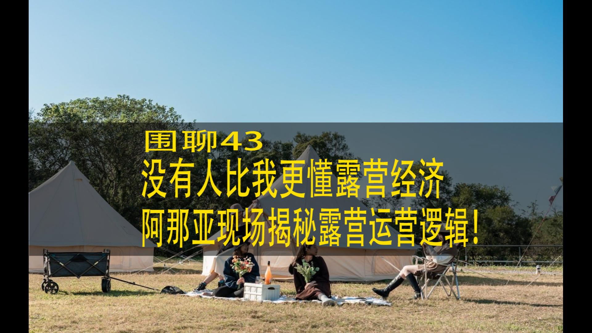 #43 没有人比我更懂露营 | 在阿那亚揭秘露营经济背后真实逻辑哔哩哔哩bilibili