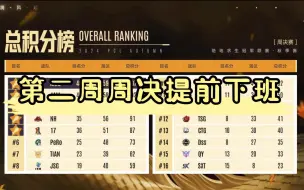 【PCL】第二周周决大伙儿终于能提前下班了，再次恭喜MnG吧