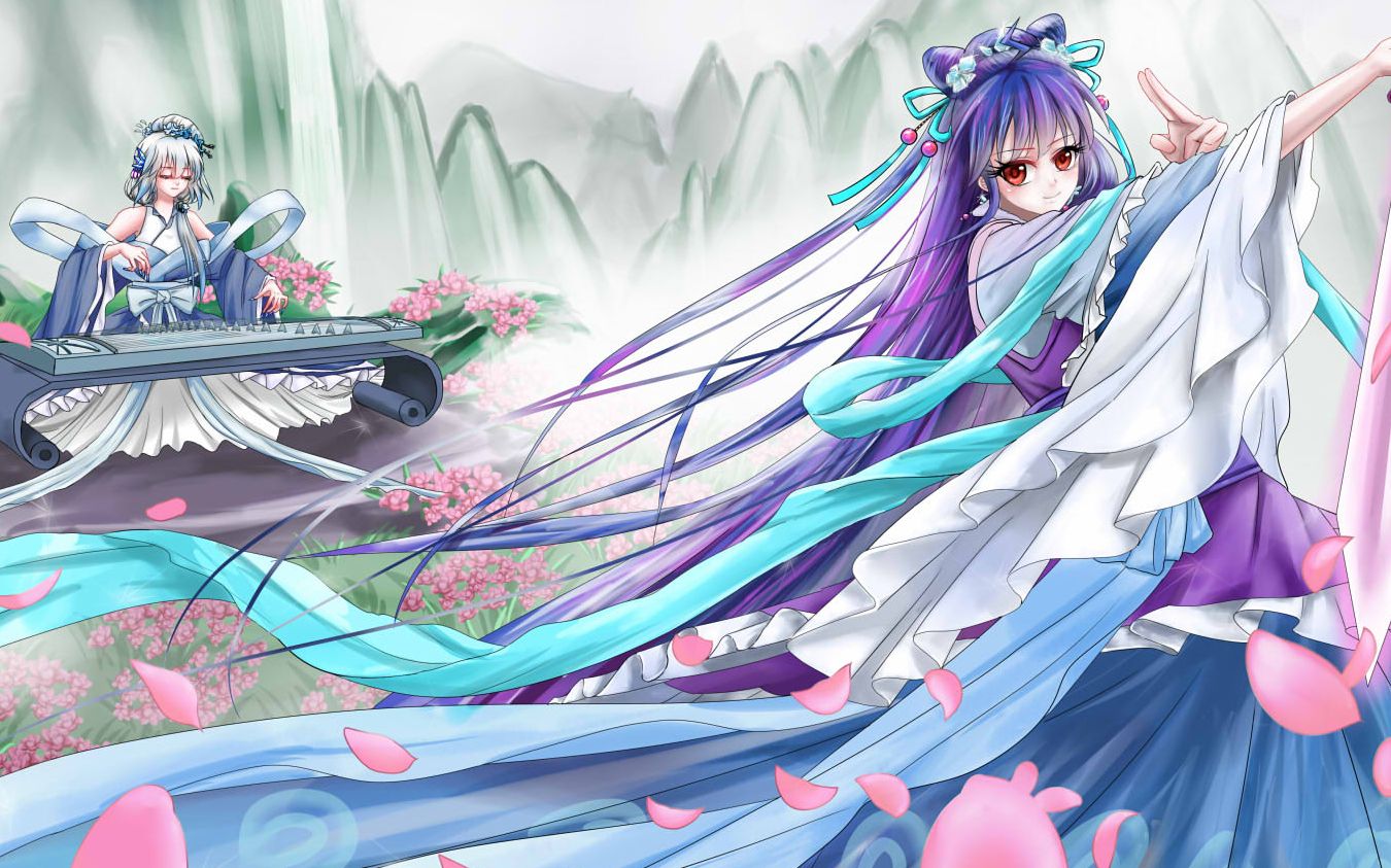 【板绘】03 2233平行宇宙-琴音独奏,舞剑一回